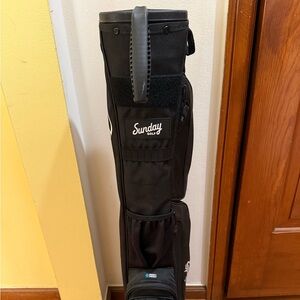 Sunday Golf Black Golf Bag (read description)